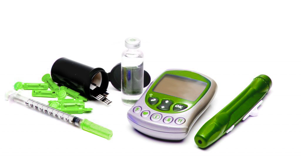 Diabetes-Test in grün